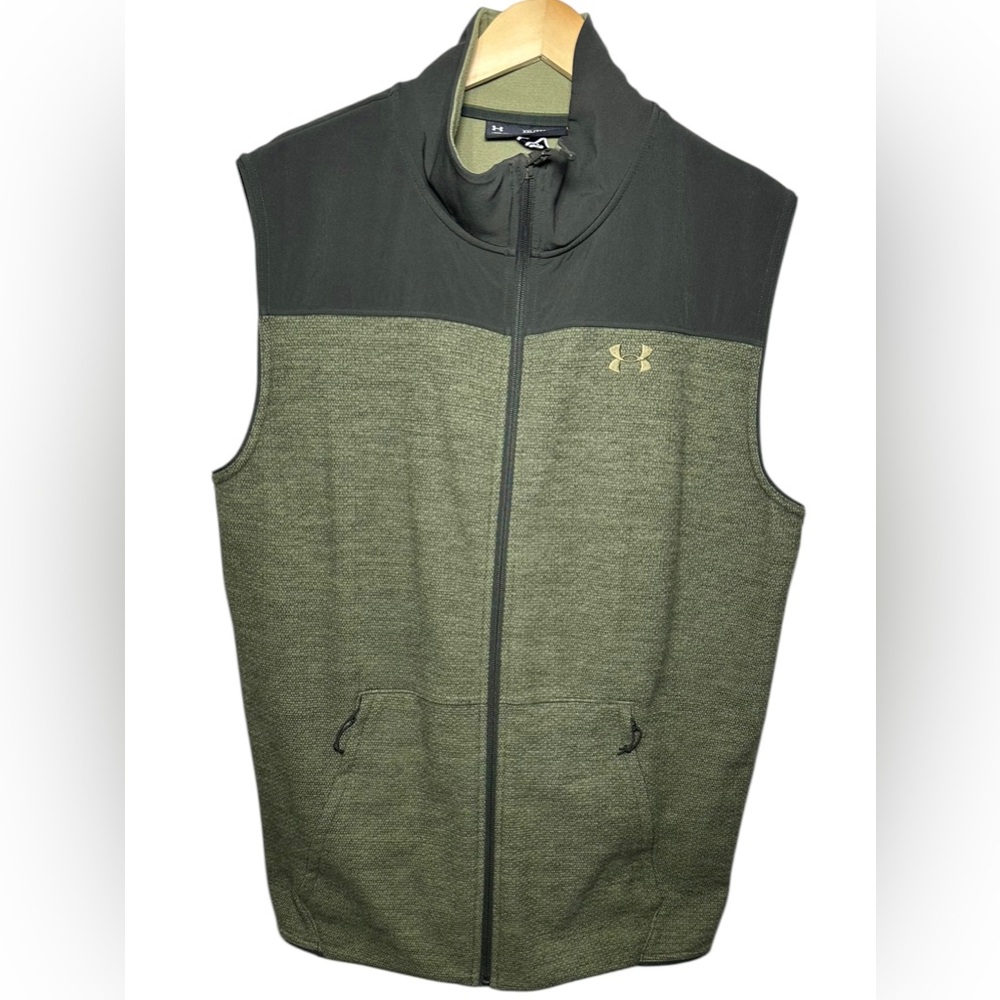 Under Armour Specialist Fleece Vest Men's Size 2XL  Marine Od Green